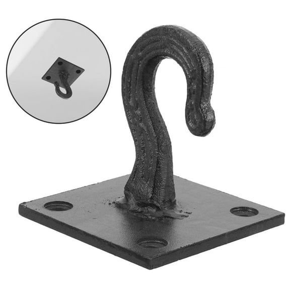 EXHUMKY Black Metal Ceiling Hook for Home Heavy Duty Retro Decorative Hanging Hook