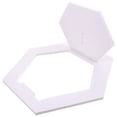 thumbnail image 1 of EXHUMKY White Floating Shelf for Bedroom Decor, PVC Wood Composite, 1 Set Wall Mounted Storage Display, 1 of 8