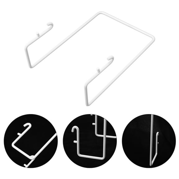 YOSADIER 1Pc Home Hanging White Pegboard Storage Accessories Plastic Shelf for Sundries Storage