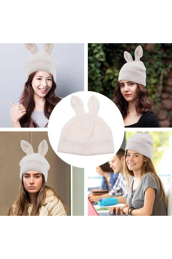 Hat Synthetic Material Head Coverage Women Cold Weather 1Set