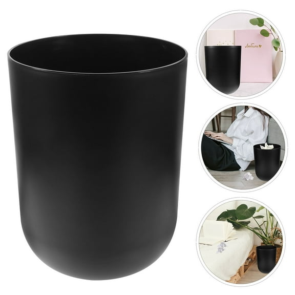 HEMOTON Kitchen Waste Container Garbage Can with Spill-Proof Design for Office and Home Trash Basket