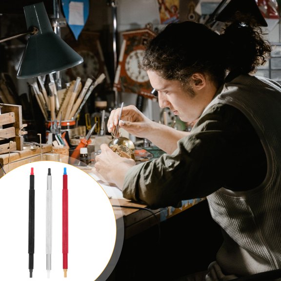 HEMOTON Watch Hand Press Tool for Watch Repairing Durable Steel Easy Strap Removal Assorted Color 3 Pcs