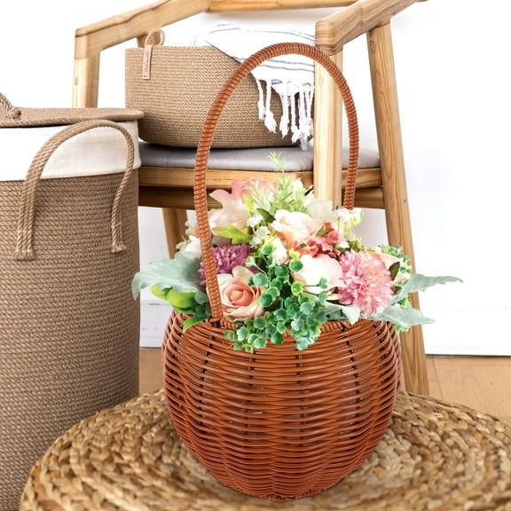 HEMOTON Wedding Christening Practical Storage Basket Handheld