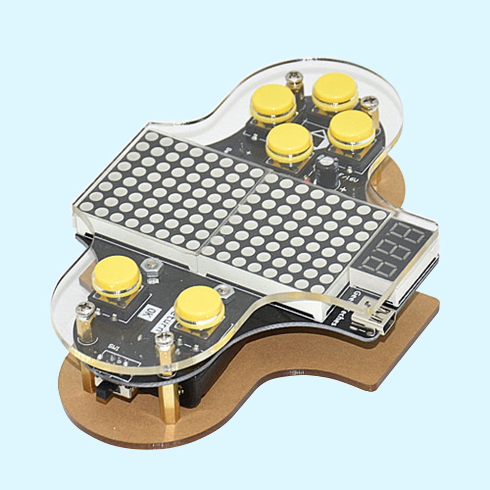 DIY Electronic Game Console Soldering Kit – 4-in-1 Retro Games, LED Matrix, Educational Project