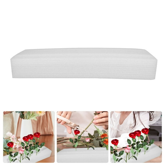 HEMOTON White EPE Flower Arrangement Foam for DIY Crafts and Special Events, Large Foam Blocks for Floral Supplies