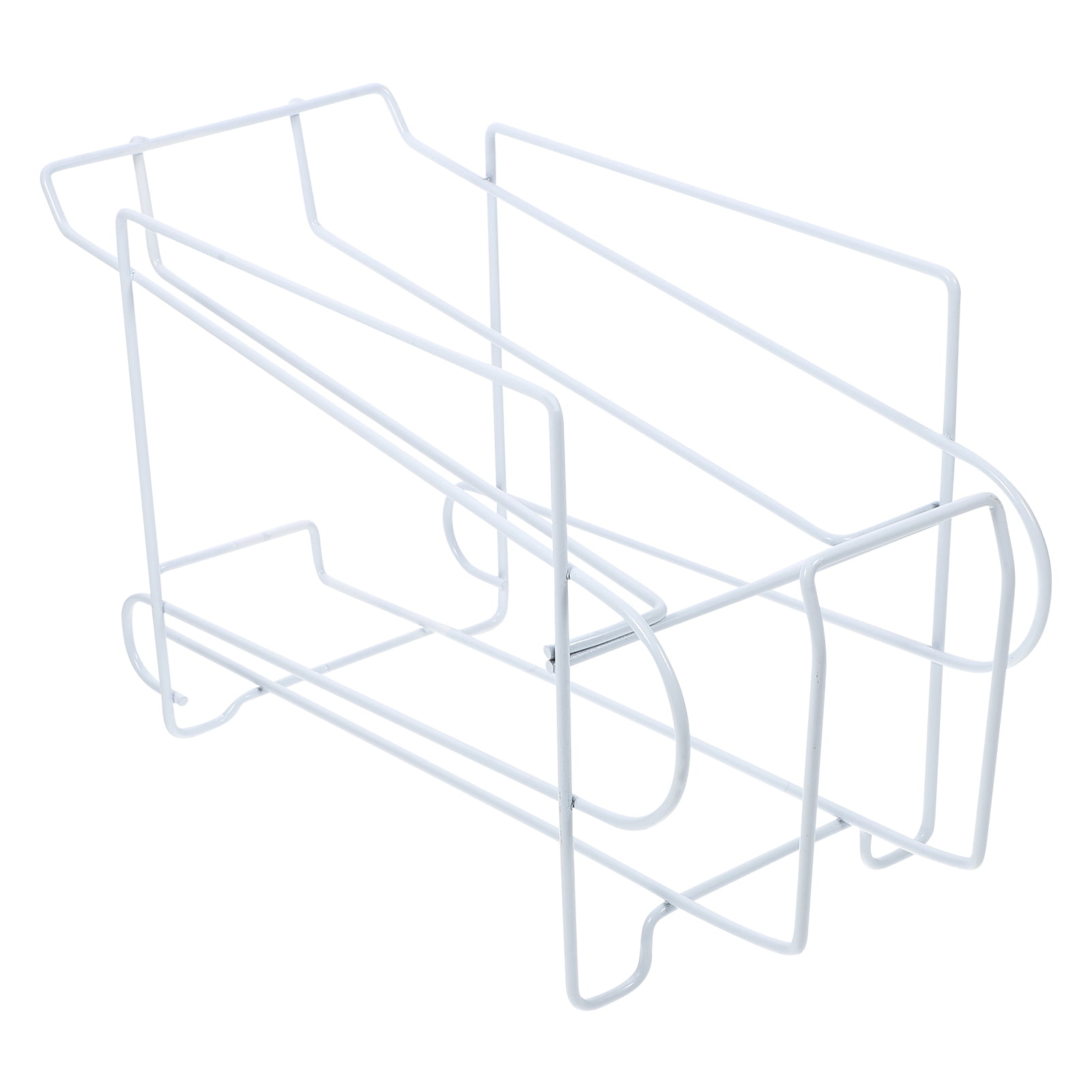 HEMOTON White Iron Beer Holder Storage Rack for 10 Cans Practical ...