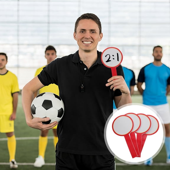 HEMOTON White Writable Scoreboard for DIY Use Judges Foam Paddle Board 4Pcs