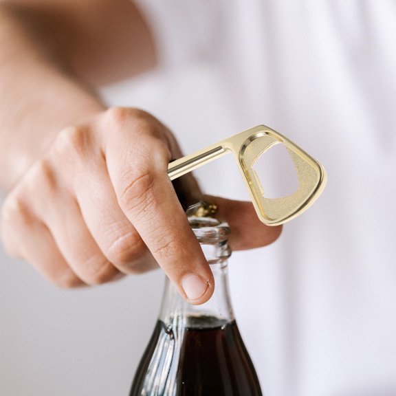 HEMOTON White Zinc Alloy Rubber Bottle Opener for Daily Use with Creative Golf Shape and Novel Design 6.5