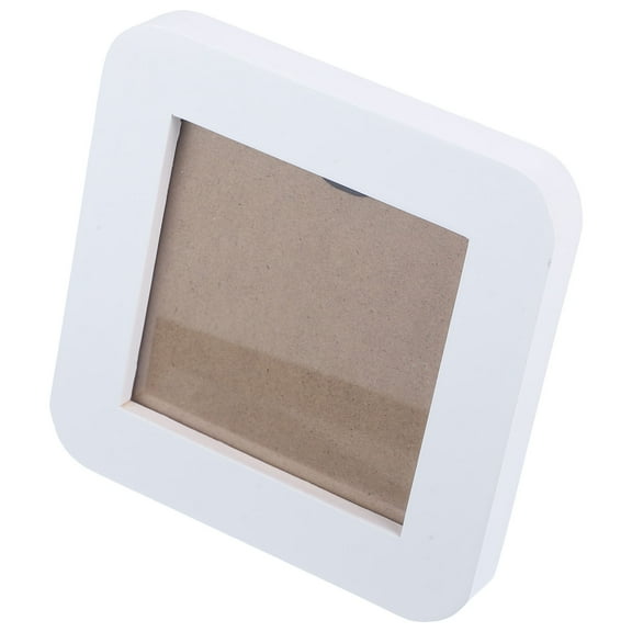 HEMOTON Wooden Picture Frame Mini Photo Display Frame Rounded Corner Frame With Rounded Corner