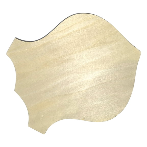 HEMOTON Wooden Scrapbooking Diy Handmade Craft Diy Badge Board Wood Slice Modeling Wood Cutout
