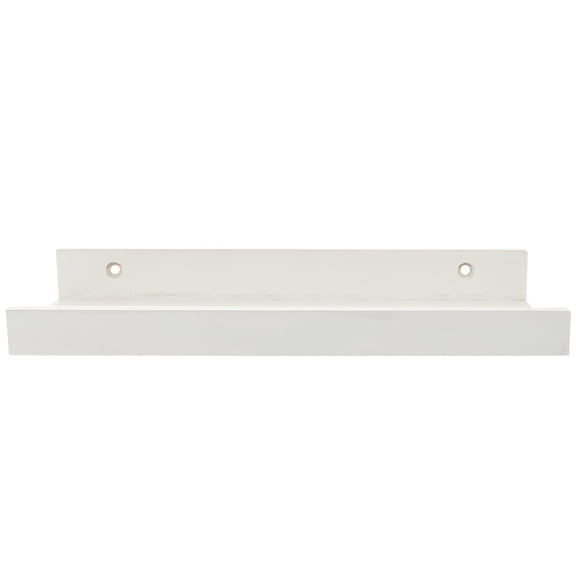 SOPOTUTU White Wood Floating Wall Shelf, Decorative Storage Rack for Home, Living Room, Bedroom, Modern Wall Mounted Organizer