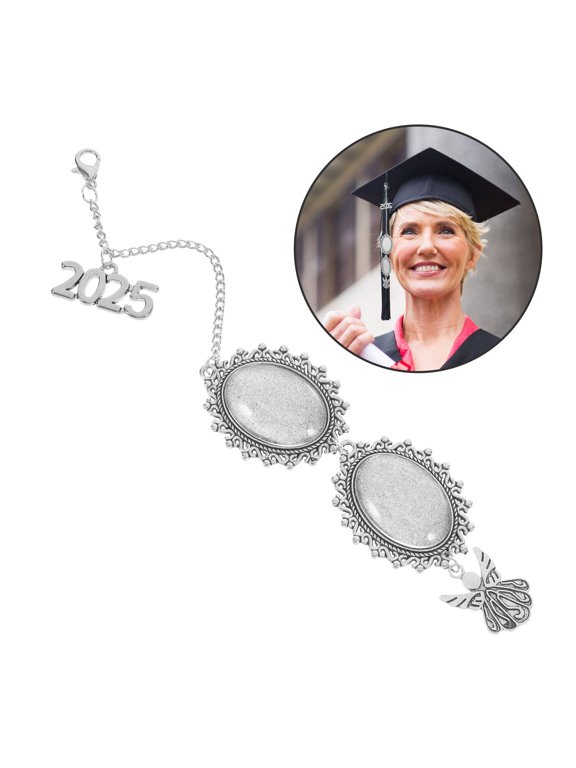 Elegant Graduation Cap Tassel Photo Charm Decor Ornament for Memorable Graduation Events