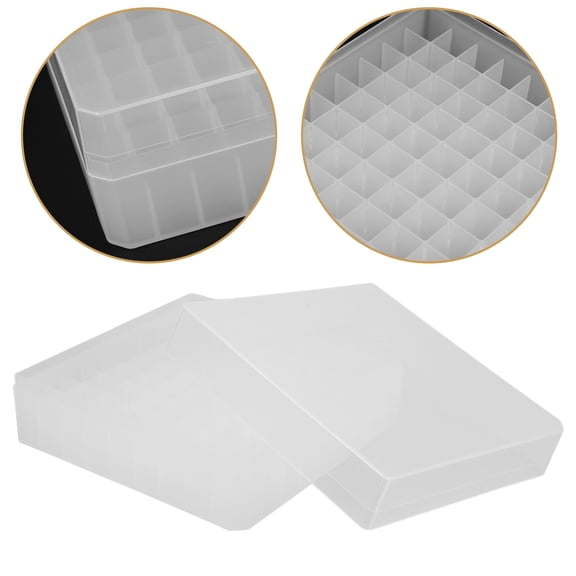 HEMOTON Worgeous 81 Grids Cryogenic Storage Box for Microcentrifuge Tubes and Laboratory Freezer Organization