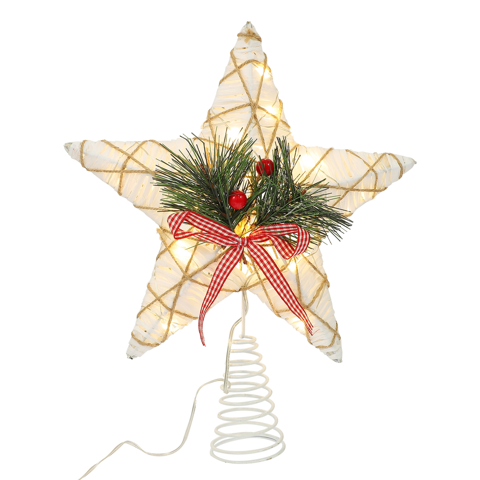 HEMOTON Xmas Tree Star Topper Christmas Tree Star Ornament Star Xmas
