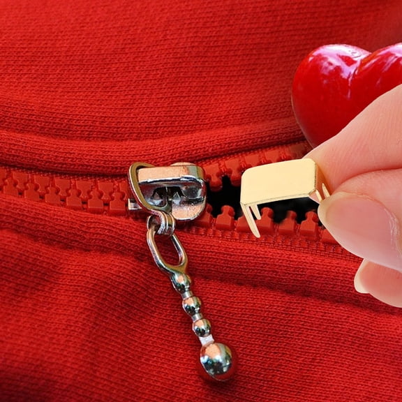 HEMOTON Zipper Repair Kit with 20 Pieces Copper Golden Hardware for Fixing Jackets Bags and Clothing 20pcs