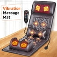 thumbnail image 1 of HEMXSZH Full Body Massage Mat with Heat & Vibration,PU Material, Foot Massage & Lumbar Pillow Cushion, Brown, 1 of 7