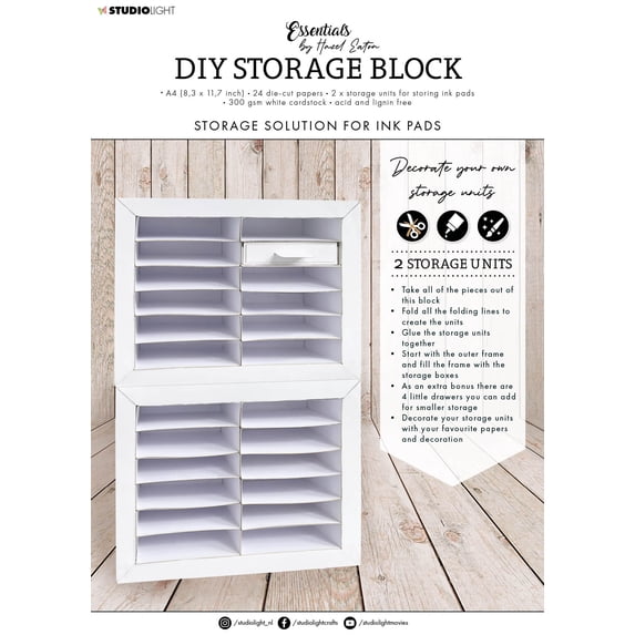 Studio Light HEN DIY Storage Block-Nr. 57, Ink Units