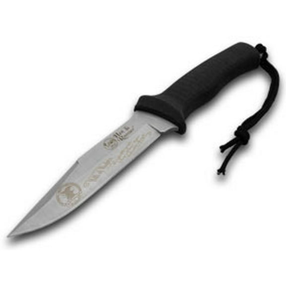 Hen & Rooster Knives NRA National Rifle Association Black Rubber Hunter Fixed Blade Knife 5010NRA