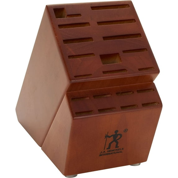 HENCKELS 19-Slot Knife Storage Block - Walnut
