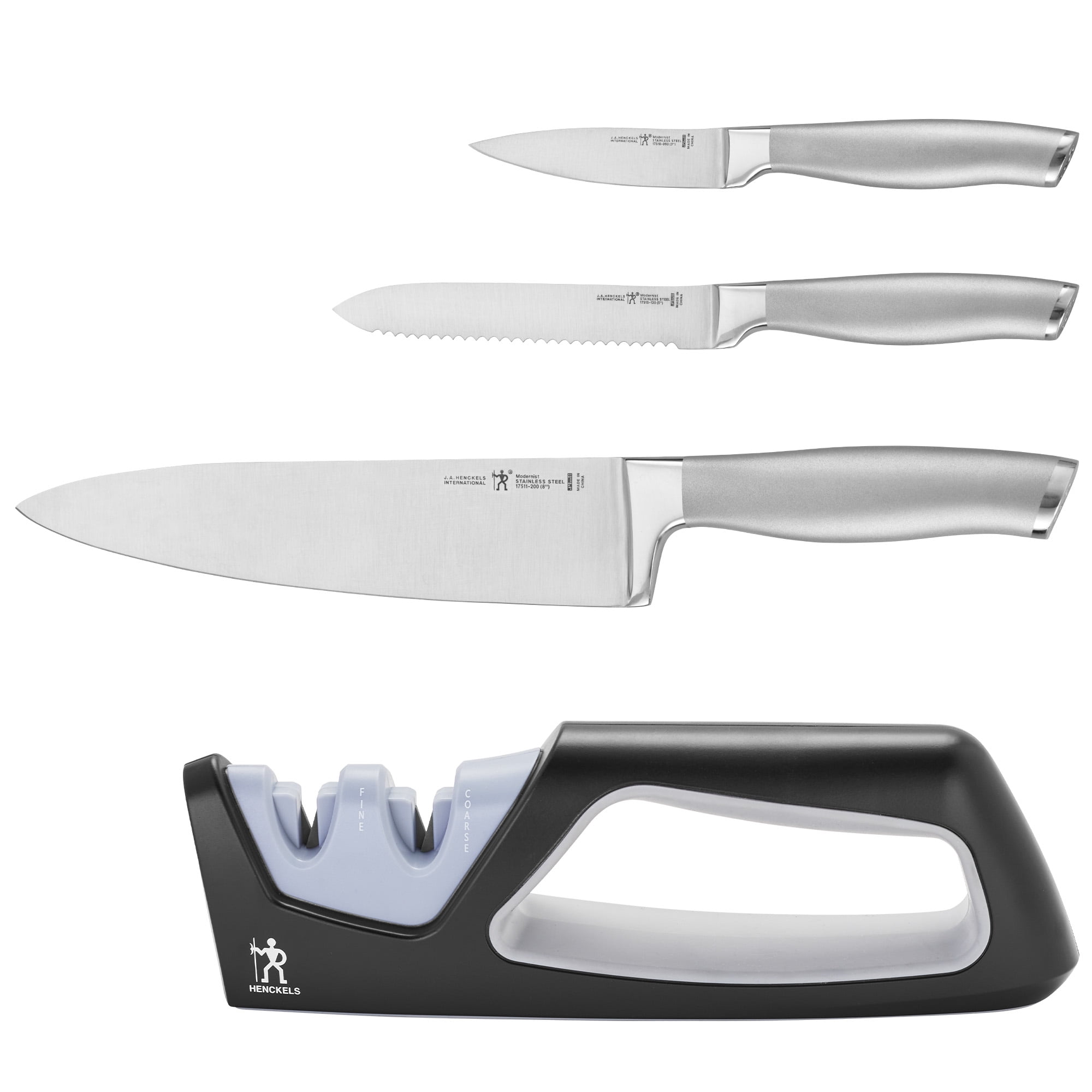 HENCKELS Modernist 4-pc Knife Set including Knife Sharpener