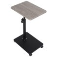 thumbnail image 1 of HENG Co. Adjustable Height C-Shape End Table with Wheels, 360° Swivel Side Table for Small Spaces, Living Room, Bedroom, Kitchen, Easy Glide Rolling Coffee Table, 1 of 8