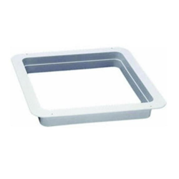 HENG IND JRP1122B Roof Vent Trim Ring, 14 X 14 In. Openings, White