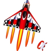 HENGDA KITE Adults and Children 39x47 in Black Plane Kite Polyester outdoor toys Excellent Gift