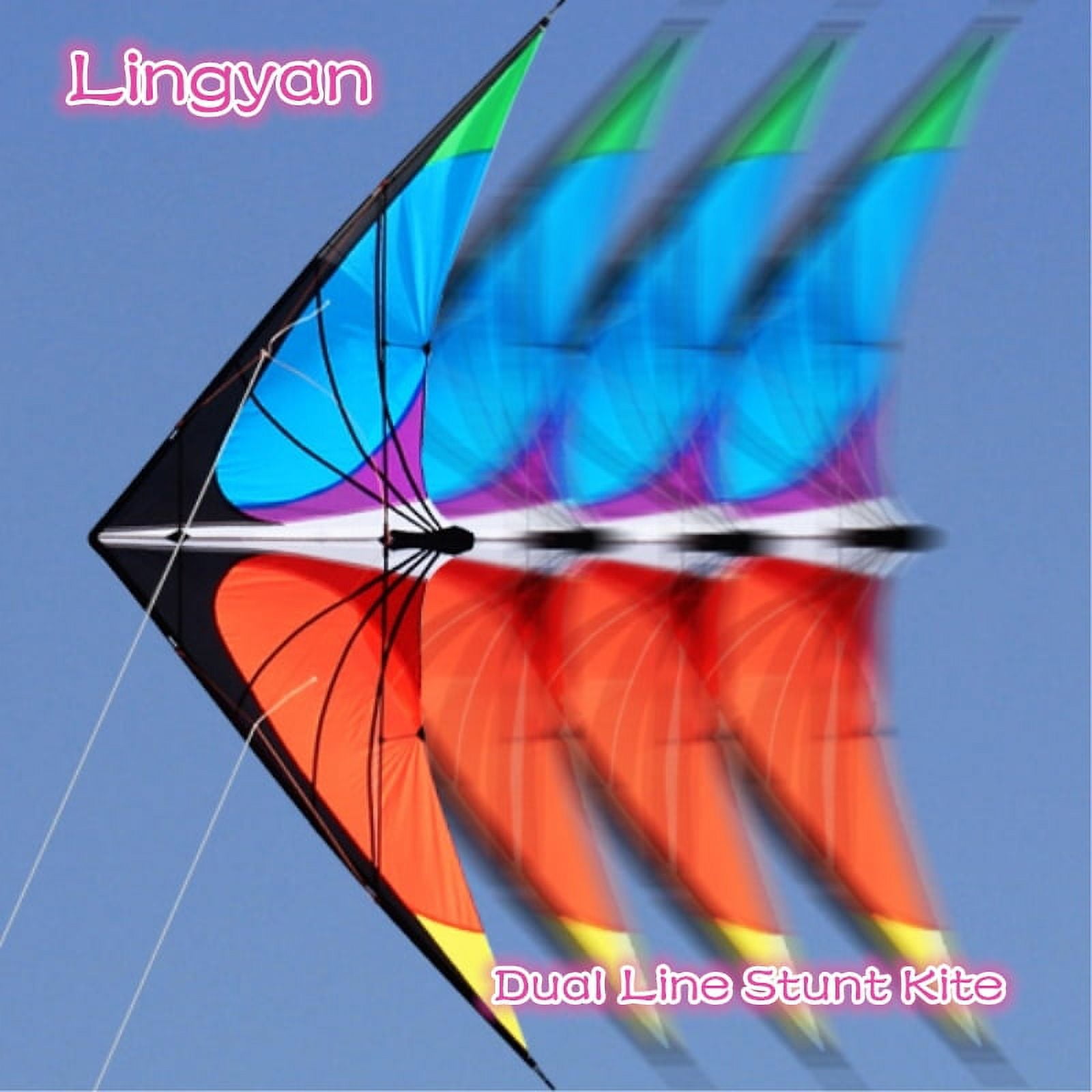 HENGDA KITE for Adults Polyester Stunt Kite 71" with Kite String