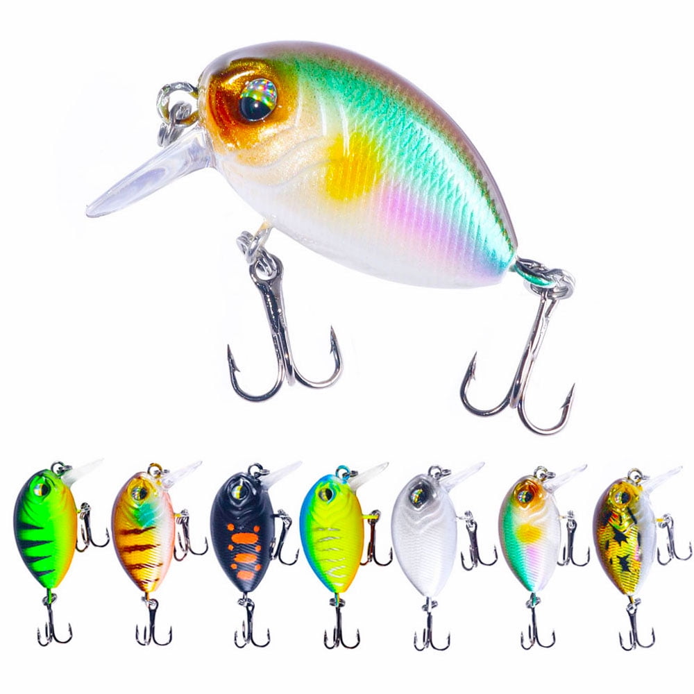 HENGJIA Crankbaits Set Lure Small Crankbaits  Fishing Hard Baits Swimbaits Topwater Lures Kit Fishing Tackle Minnow Vib Set for Trout Bass Perch Fishing Lures