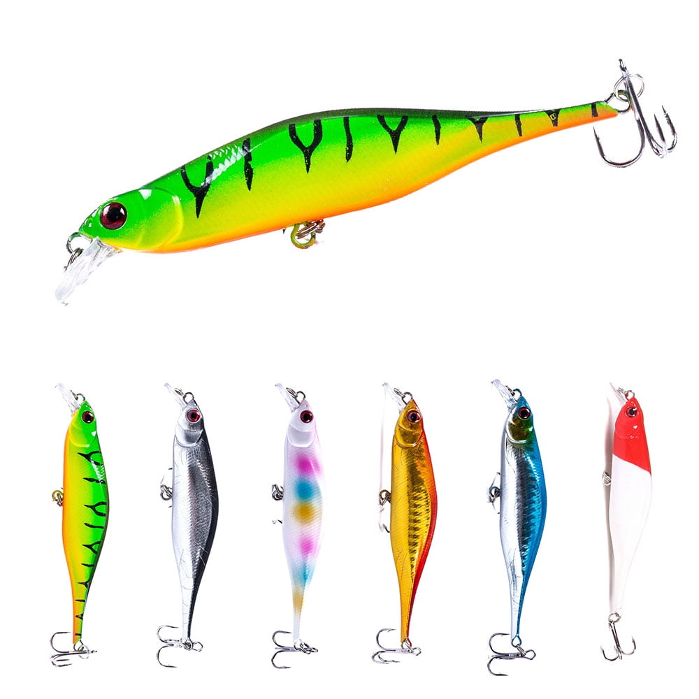 HENGJIA Fishing Lures Large Hard Bait Minnow VIB Lure with Treble Hook Life-Like Swimbait Fishing Bait Popper Crankbait Sinking Lure for Bass Trout Walleye Redfish