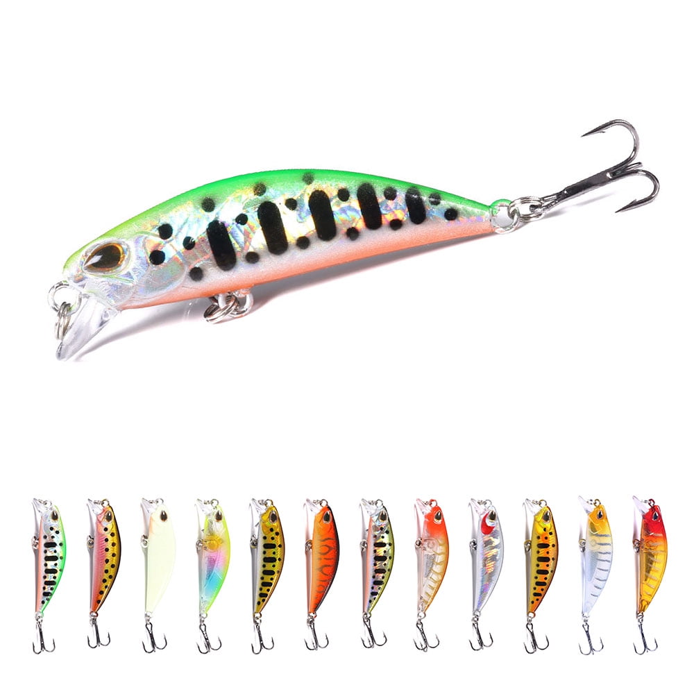 HENGJIA Fishing Lures Large Hard Bait Minnow VIB Lure with Treble Hook Life-Like Swimbait Fishing Bait Popper Crankbait Sinking Lure for Bass Trout Walleye Redfish