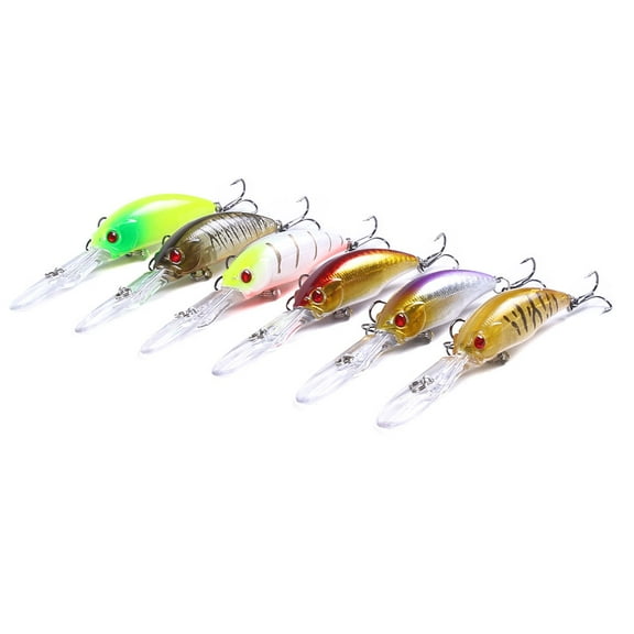 HENGJIA Fishing Lures Large Hard Bait Minnow VIB Lure with Treble Hook Life-Like Swimbait Fishing Bait Popper Crankbait Sinking Lure for Bass Trout Walleye Redfish