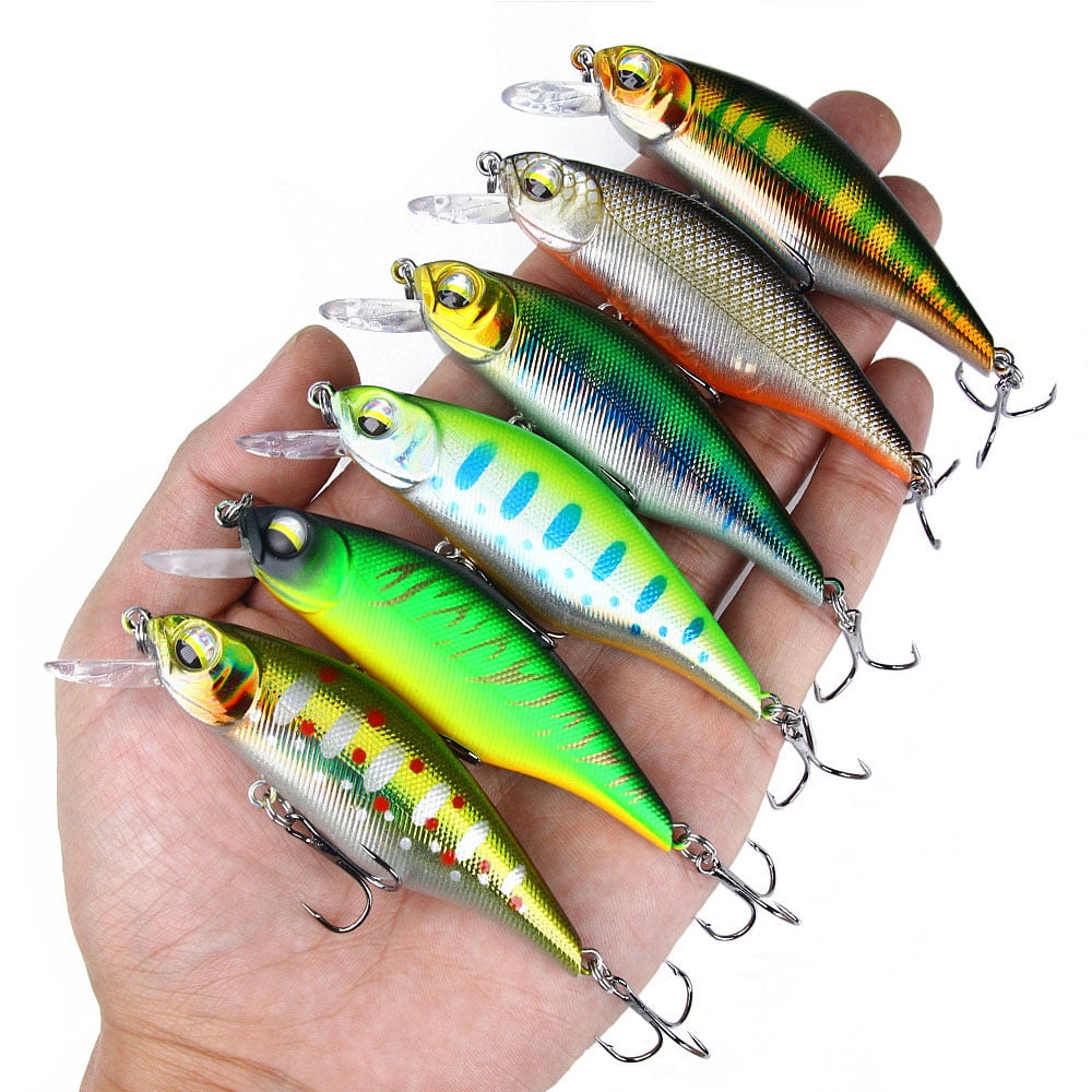 HENGJIA Fishing Lures Large Hard Bait Minnow VIB Lure with Treble Hook Life-Like Swimbait Fishing Bait Popper Crankbait Sinking Lure for Trout Bass Walleye Redfish