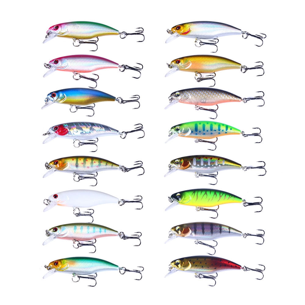 HENGJIA Fishing Lures Large Hard Bait Minnow VIB Lure with Treble Hook Life-Like Swimbait Fishing Bait Popper Crankbait Sinking Lure for Trout Bass Walleye Redfish