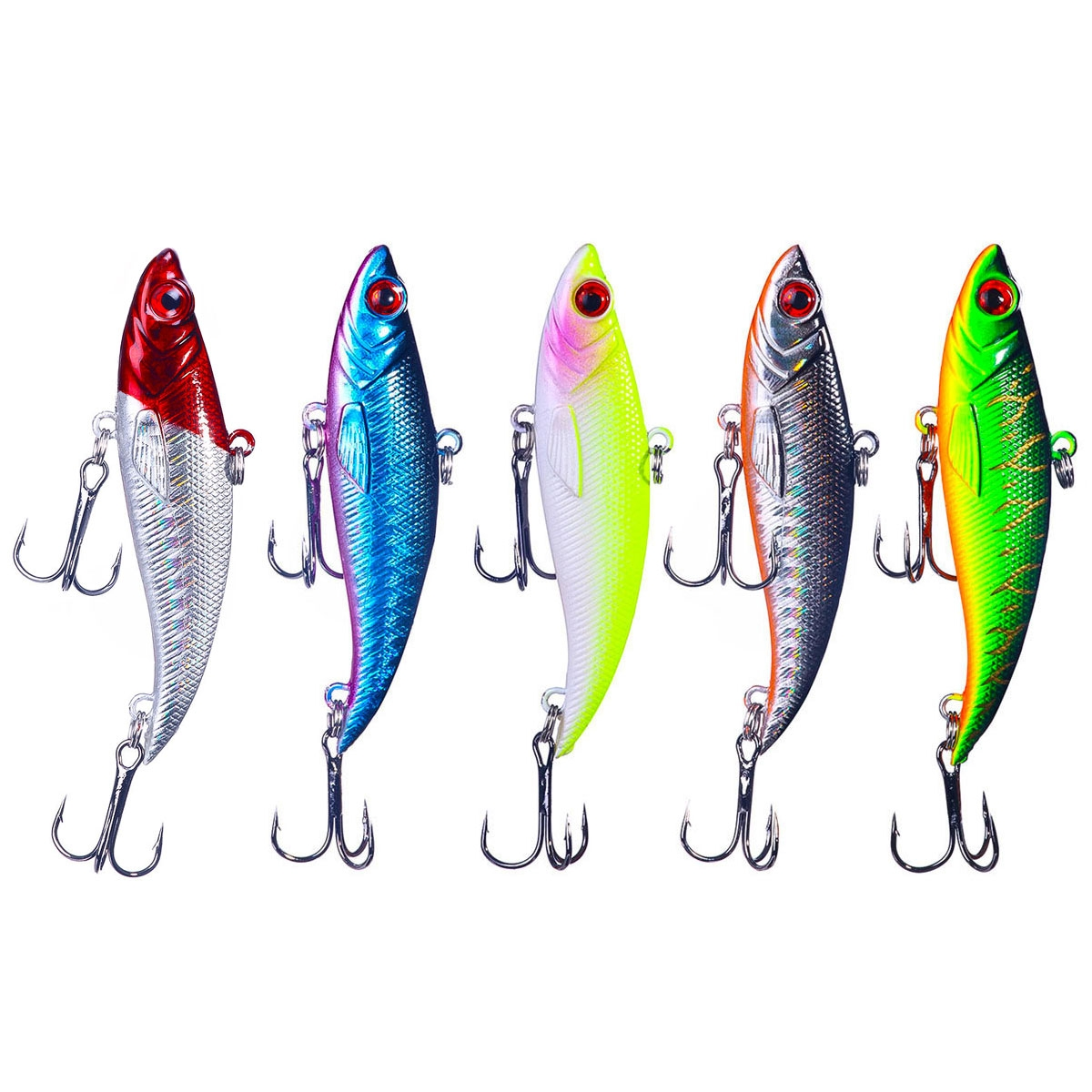HENGJIA Fishing Lures for Bass, Long Casting Sinking Lure Hard Bait Minnow VIB Fishing Lure for Trout Walleye Redfish Freshwater or Saltwater