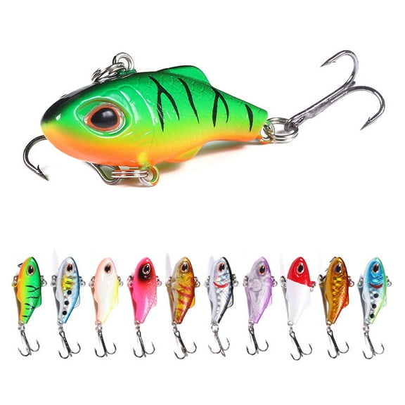 HENGJIA Lipless Crankbaits for Bass Fishing Lures, Sinking Deep Diving Crank Bait, Hard Baits Fishing Jigs for Freshwater and Saltwater Bass, Trout, Perch, Walleye