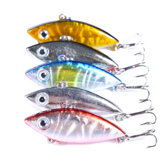 HENGJIA Lipless Crankbaits for Bass Fishing Lures, Small VIB Hard Baits Fishing Jigs for Freshwater and Saltwater Bass, Trout, Perch, Walleye