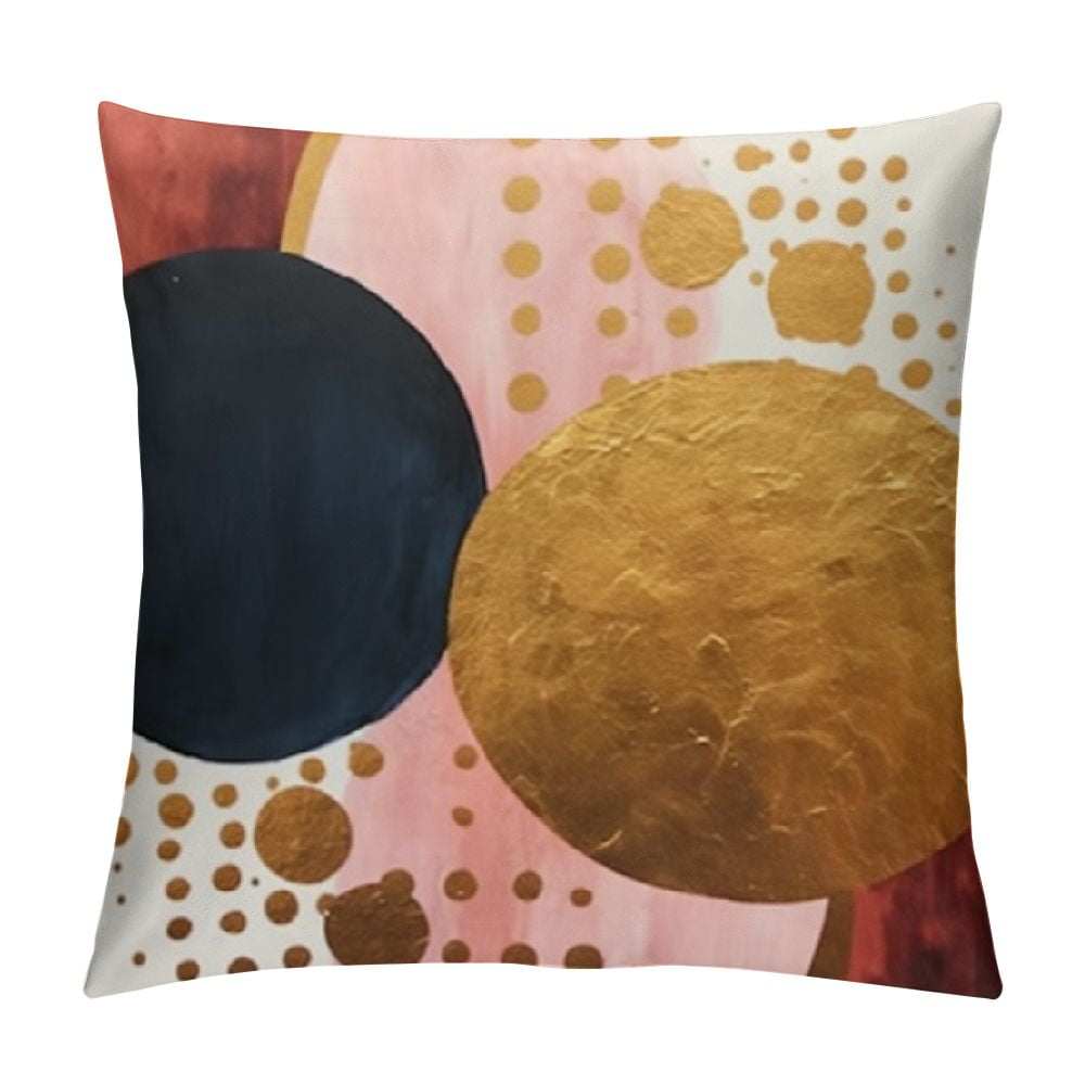 HENGT Abstract Boho Throw Pillow Covers Mid Century Modern Aesthetic