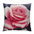 thumbnail image 1 of HENGT  Black Pink Rose Throw Pillow Cover Morden Flower Floral Decorative Outdoor Square Living Room Pillow Cases Cover for Sofa Couch Car Woman Gift, 1 of 5
