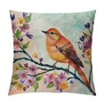 thumbnail image 1 of HENGT  Blue Purple Cream Bird Floral Pillow Covers Watercolor Floral Birds Couch Pillow Cases Rustic Animal Modern Throw Pillow Covers Farmhouse Home Decor for Room Bedroom Outdoor, 1 of 5