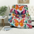 thumbnail image 1 of HENGT Butterfly Sofa Throw Blanket Flannel Super Soft Warm Bedspread Home Decor All Season for Bed Couch Living Room, 1 of 6