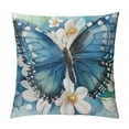 thumbnail image 1 of HENGT Butterfly Throw Pillow Covers Decorative Pillow Cases Square Cushion Cover for Couch Sofa Bedroom Patio, 1 of 5