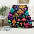 thumbnail image 1 of HENGT Cartoon Mushrooms Blanket for Boys Girls,Soft Fluffy Gifts Plush Blanket, Lightweight Flannel Decor Blanket for Couch Bedroom Living Rooms Sofa, 1 of 6