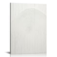 thumbnail image 1 of HENGT Contemporary White Textured Wall Art: Retro Plaster Geometric Abstract Painting Line Spiral Shapes Wall Decor for Living Room, Bedroom Modern Neutral Art Decoration, 1 of 4