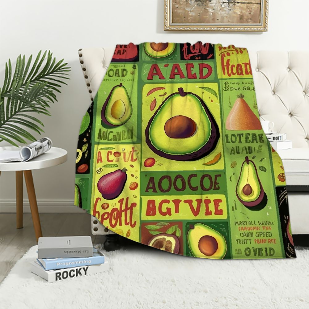 HENGT Cozy Green Avocado Blanket Super Soft Throw Blankets Flannel ...