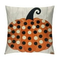 thumbnail image 1 of HENGT  Fall Polka Dot Pumpkin Throw Pillow Cover Seasonal Autumn Thanksgiving Pillowcases Harvest Decoration for Home Sofa Couch, 1 of 5