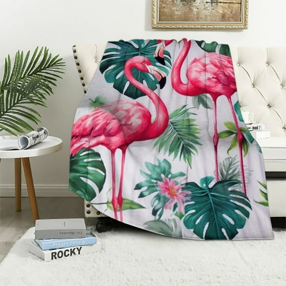 HENGT Flamingo Blanket for Girls, Flamingo Gifts for Women, Super Soft Flamingo Throw Blanket, Pink Flamingo Blanket, Flamingo Decor All Season Throw Blanket for Girls Kids Child