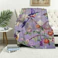 thumbnail image 1 of HENGT Hummingbird Throw Blanket is Super Soft and Warm,The Lightweight Flannel Blanket is for All-Season Use,A Great Choice for Gifts for Pet, 1 of 6
