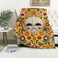 thumbnail image 1 of HENGT  Retro 70s Hippie Style Throw Blanket for Kids Girls Bed,Mushroom Fuzzy Blanket All Season Rainbow Floral Stars Moon Bed Blanket, Room Decor Plush Blanket, 1 of 6