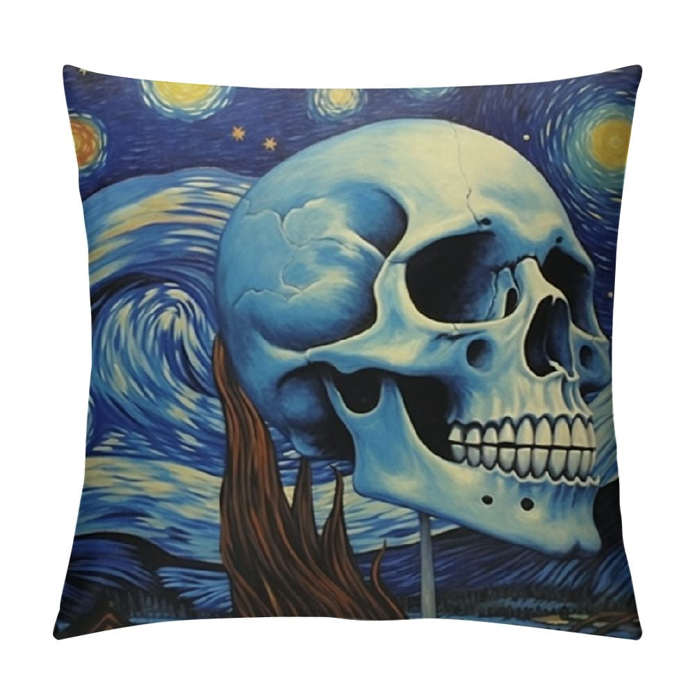The Starry Night Pillowcase – Queen Size 20x30 Inch, Van Gogh Print, Soft Brushed Microfiber, Hidden Zipper, For Hair & Skin Care - View #3